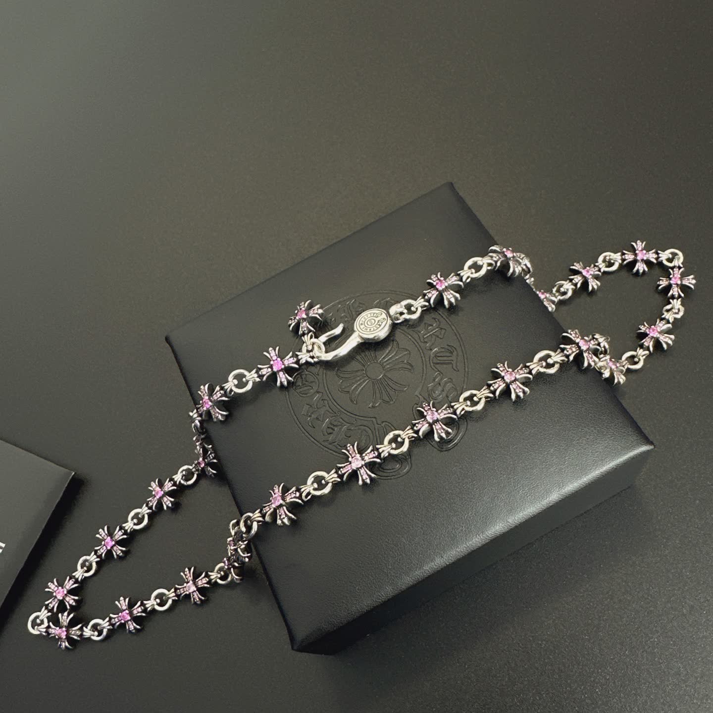 Chrome Hearts Silver Bee Chain Necklace